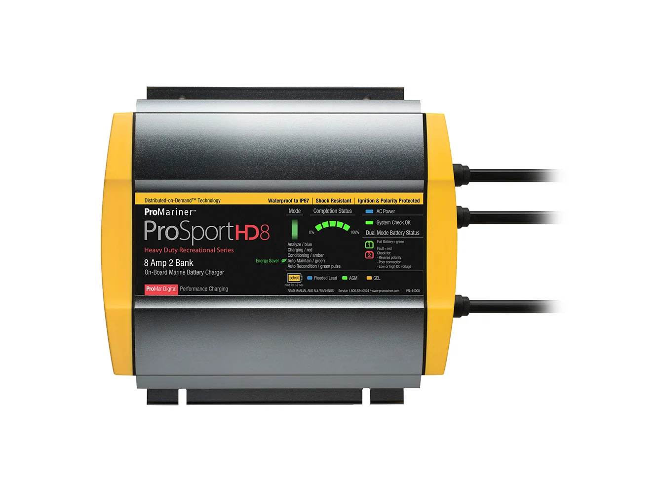ProMariner ProSportHD 8 Gen 4 - 8 Amp - 2 Bank Battery Charger
