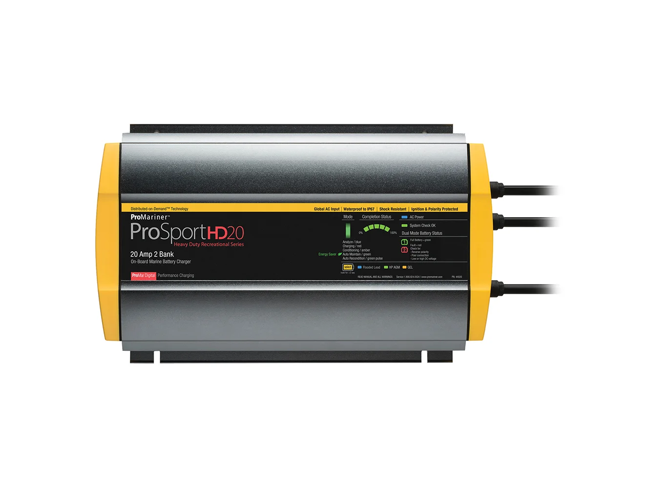 ProMariner ProSportHD 20 Gen 4 - 20 Amp - 2 Bank Battery Charger