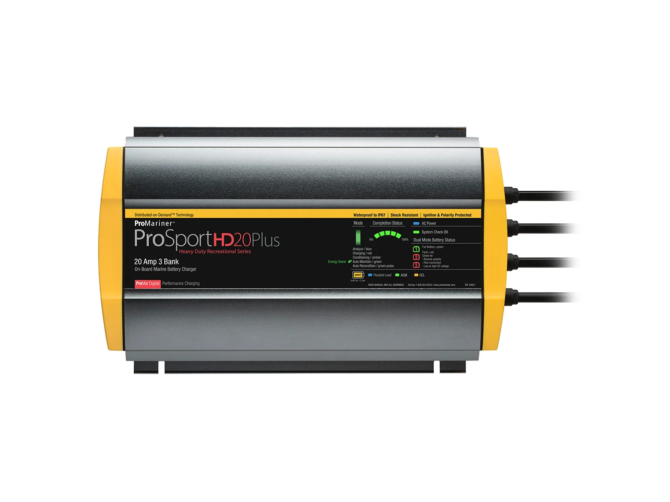 ProMariner ProSportHD 20 Plus Gen 4 - 20 Amp - 3 Bank Battery Charger