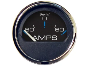 Faria Chesapeake Black 2" Ammeter Gauge (-60 to +60 AMPS)