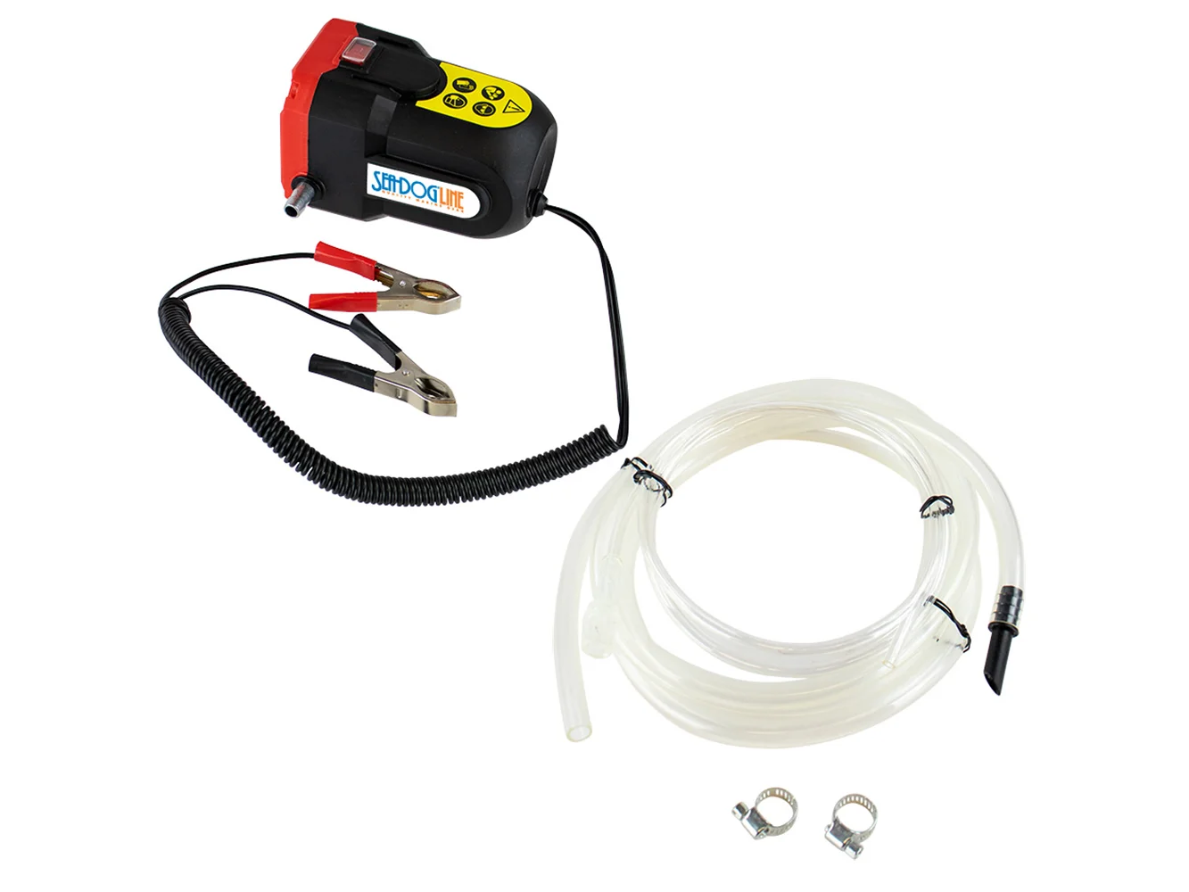 Sea-Dog Oil Change Pump w/Battery Clips - 12V