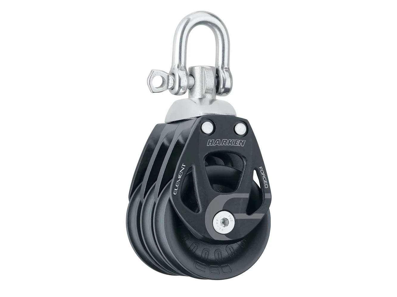 Harken 60mm Triple Aluminum Element Block w/Swivel