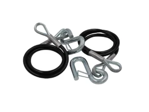 C.E. Smith Safety Cables - 5000lb Capacity - PVC Coated - Pair