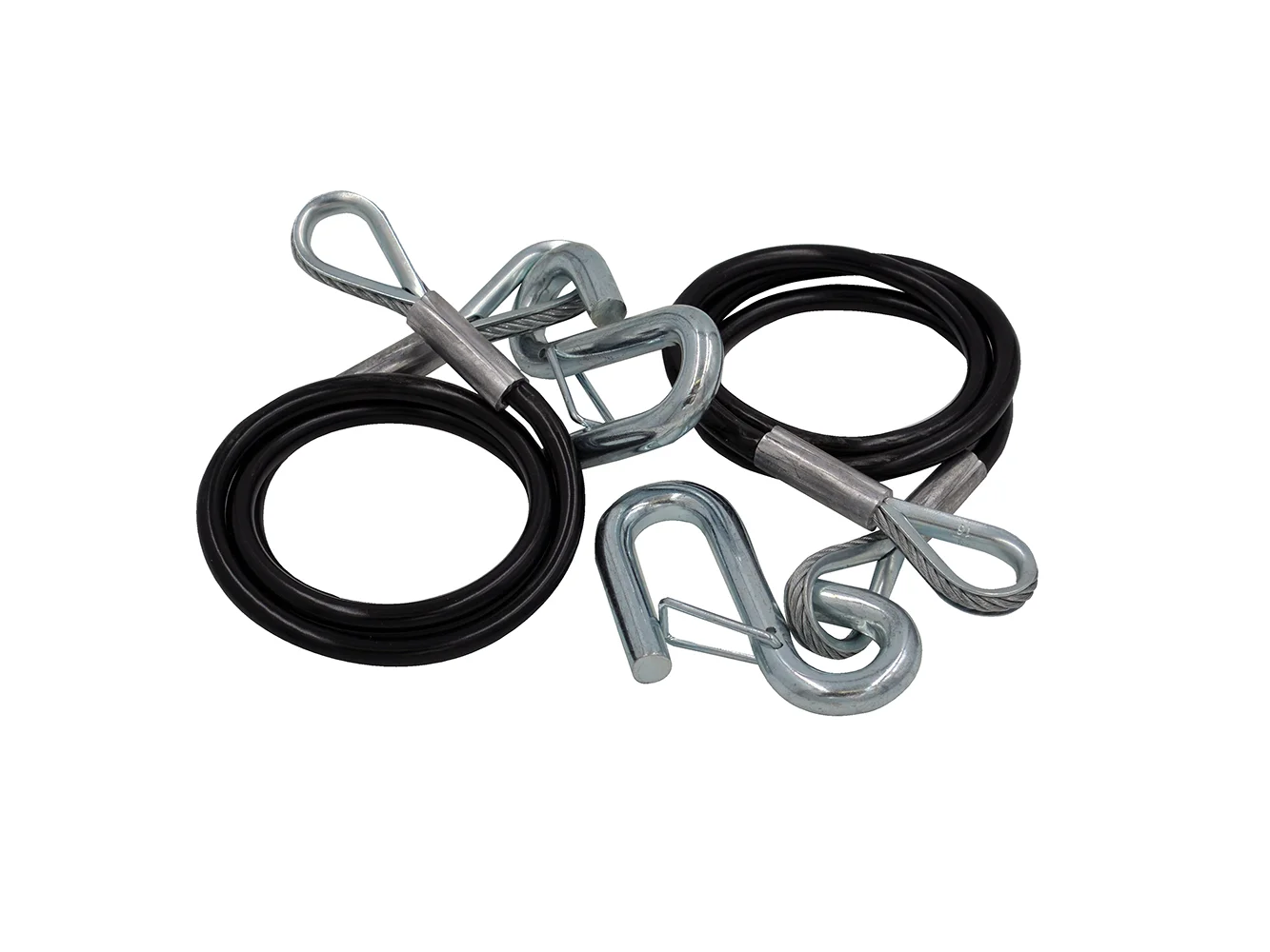 C.E. Smith Safety Cables - 5000lb Capacity - PVC Coated - Pair