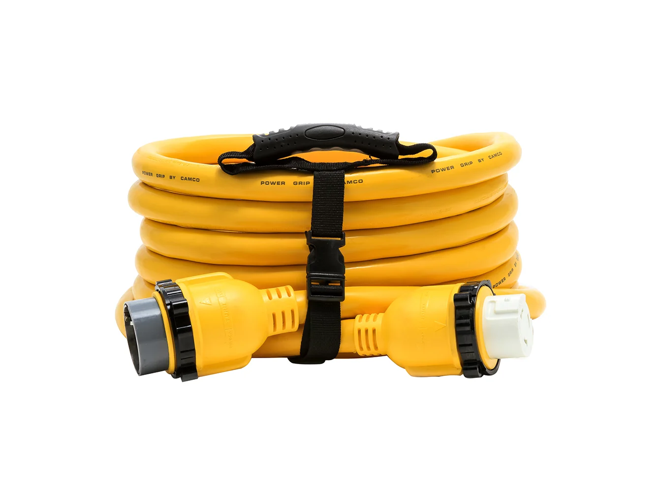 Camco 50 Amp Power Grip Marine Extension Cord - 25' M-Locking/F-Locking Adapter