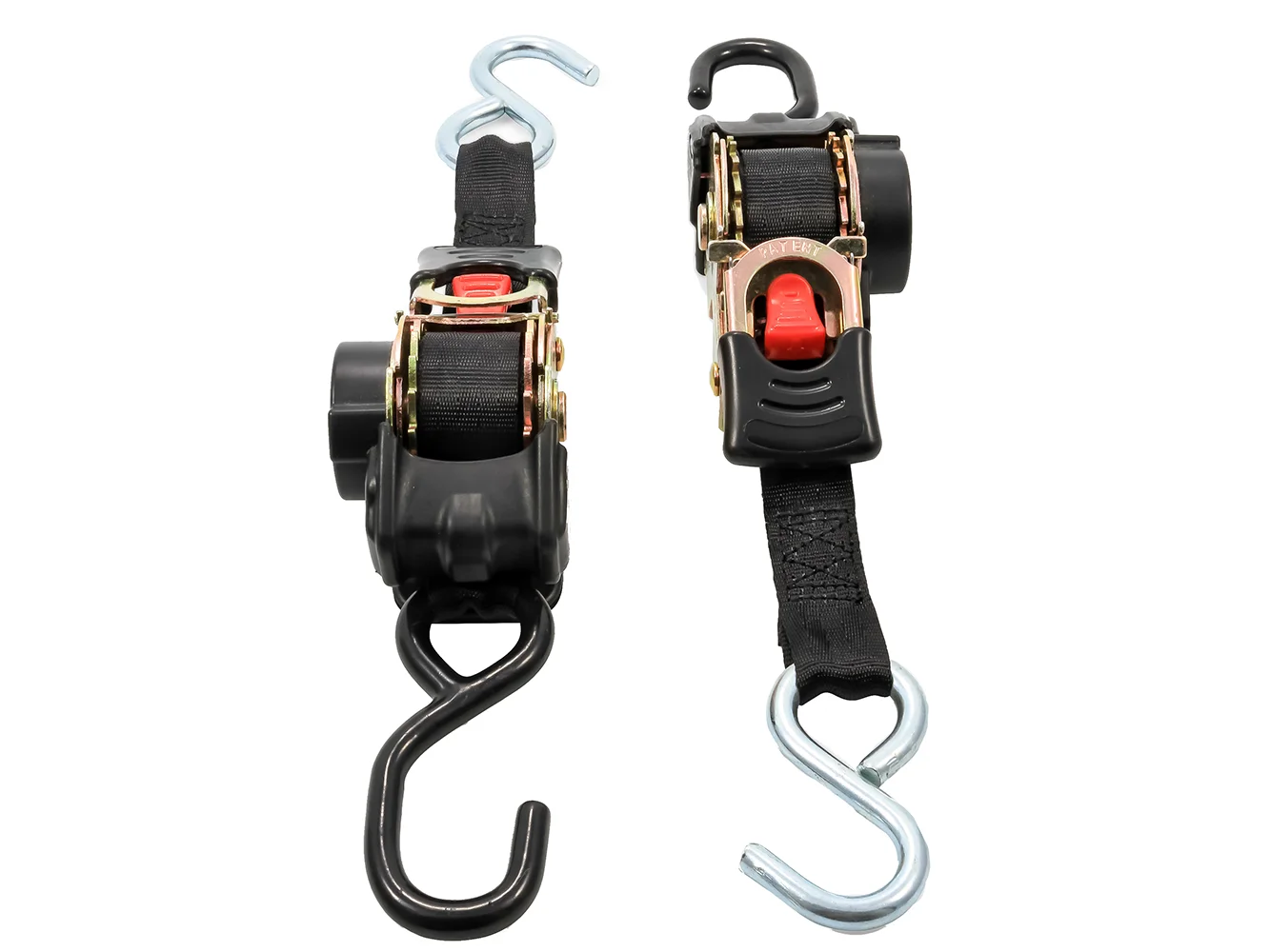 Camco Retractable Tie-Down Straps - 1" Width 6' Dual Hooks