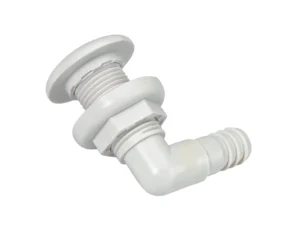 Johnson Pump Thru-Hull Connector - 3/4" - 90&deg; - White