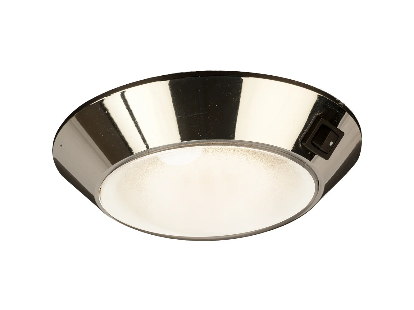 Sea-Dog Chrome Plastic LED Dome Light 4" Day/Night - Clear/Red Bulb