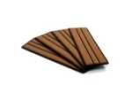 SeaDek Faux Teak 4-Piece Step Kit - Mocha/Black
