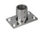 Sea-Dog Rail Base Fitting Rectangular Base 90° 316 Stainless Steel - 1-7/8" x 3-3/16" - 1" OD