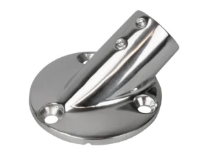Sea-Dog Rail Base Fitting 2-3/4" Round Base 30&deg; 316 Stainless Steel - 1" OD