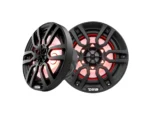 DS18 HYDRO 6.5" 2-Way Marine Speakers w/RBG LED Lights 300W - Matte Black
