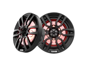 DS18 HYDRO 6.5" 2-Way Marine Speakers w/RBG LED Lights 300W - Matte Black