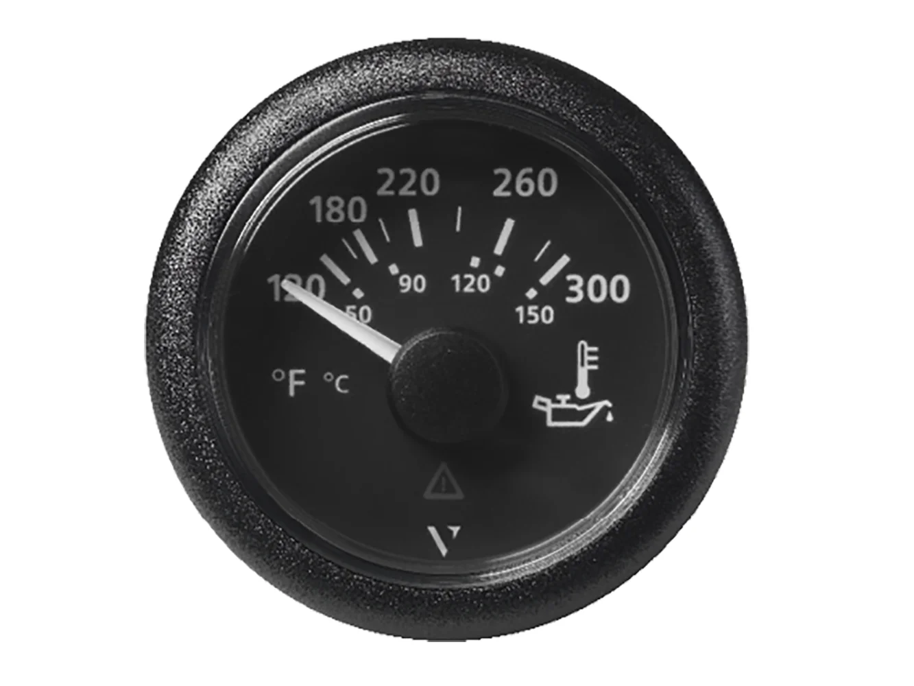 Veratron 52MM (2-1/16") ViewLine Oil Temperature Gauge 120-300°F - Black Dial & Bezel