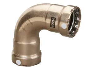 Viega MegaPress 3/4" 90&deg; Copper Nickel Elbow - Double Press Connection - Smart Connect Technology