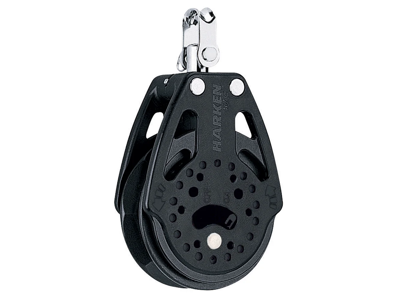 Harken 57mm Carbo Single Ratchet Block w/Swivel
