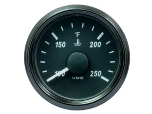 VDO SingleViu 52mm (2-1/16") Water Temp. Gauge - 250&deg; F - 291-22 OHM