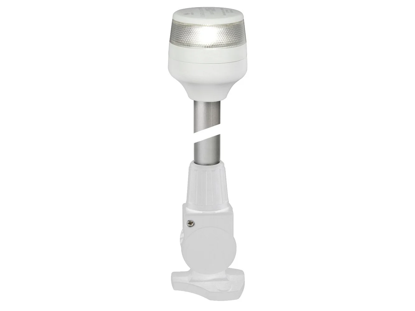 Hella Marine 2nm All Round White Fold Down Pole Navigation Lamp - 8" - White Base