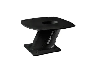 SCANSTRUT Black Aluminum PowerTower - Aft Leaning 150mm / 6" for Dome Radars | APT-150-01-BLK