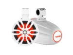 DS18 X Series HYDRO 6.5" Wakeboard Pod Tower Speaker w/RGB LED Light - 300W - White