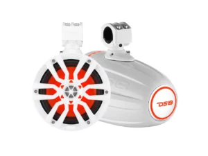 DS18 X Series HYDRO 6.5" Wakeboard Pod Tower Speaker w/RGB LED Light - 300W - White
