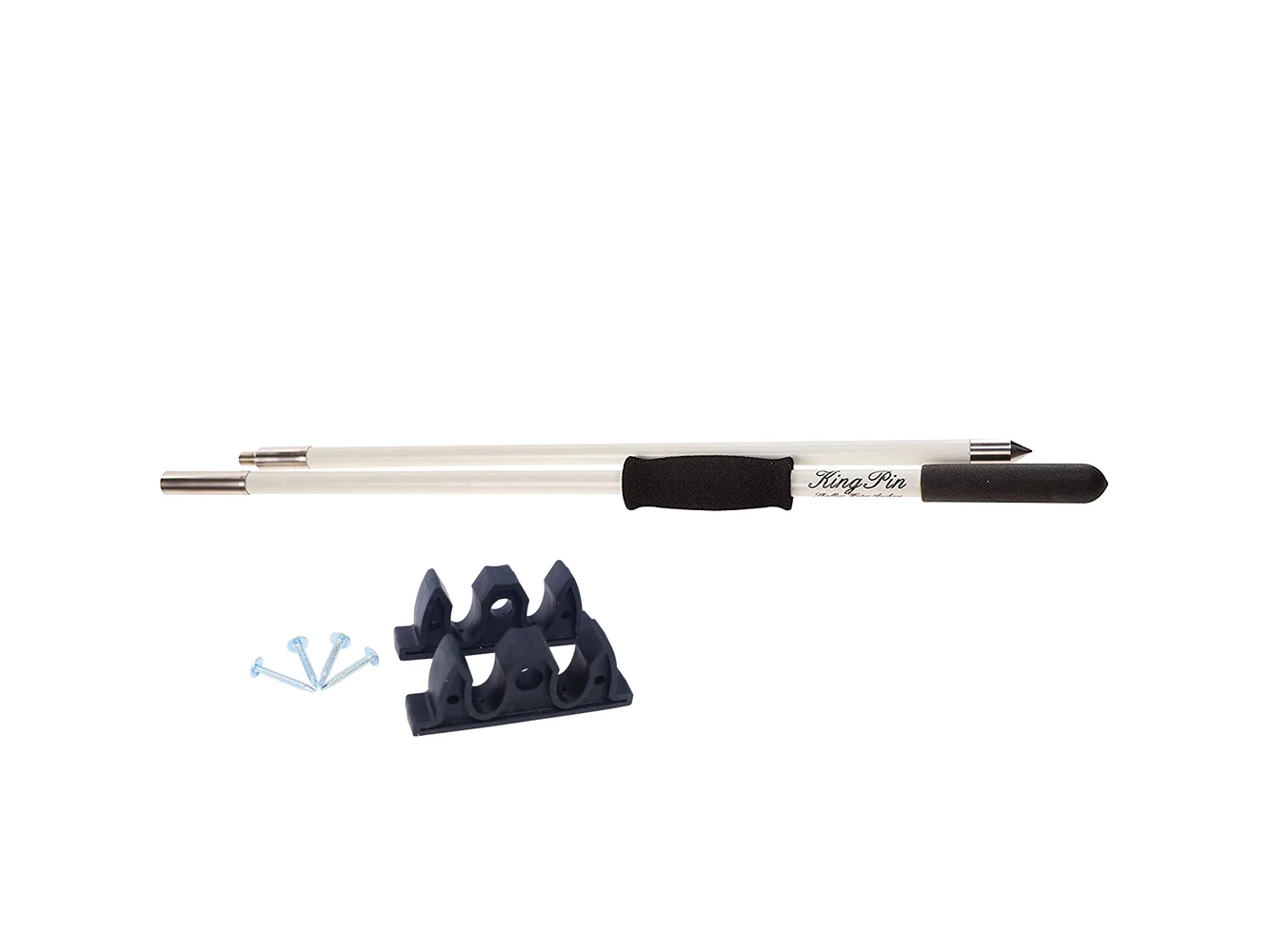 Panther 12' King Pin Anchor Pole - 2-Piece - White