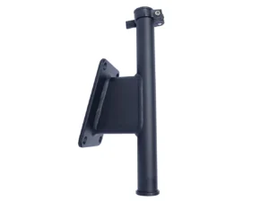 Panther 5" Set Back Transom Mount Bracket - Black - Powder Coat