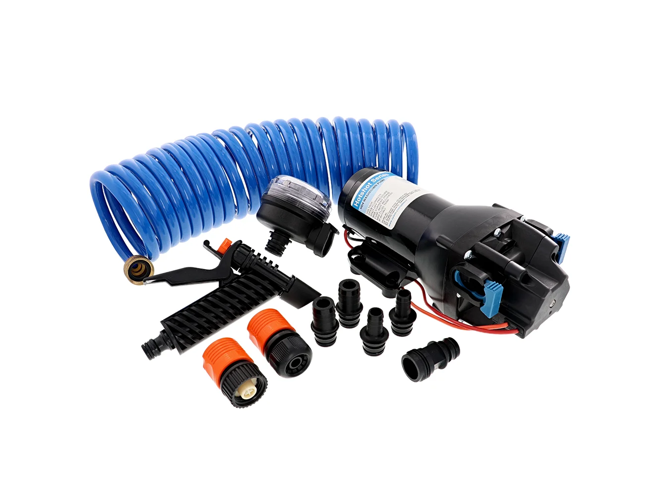 Jabsco HotShot HD4 Heavy Duty Washdown Pump w/25' HoseCoil - 12V - 4 GPM - 60 PSI