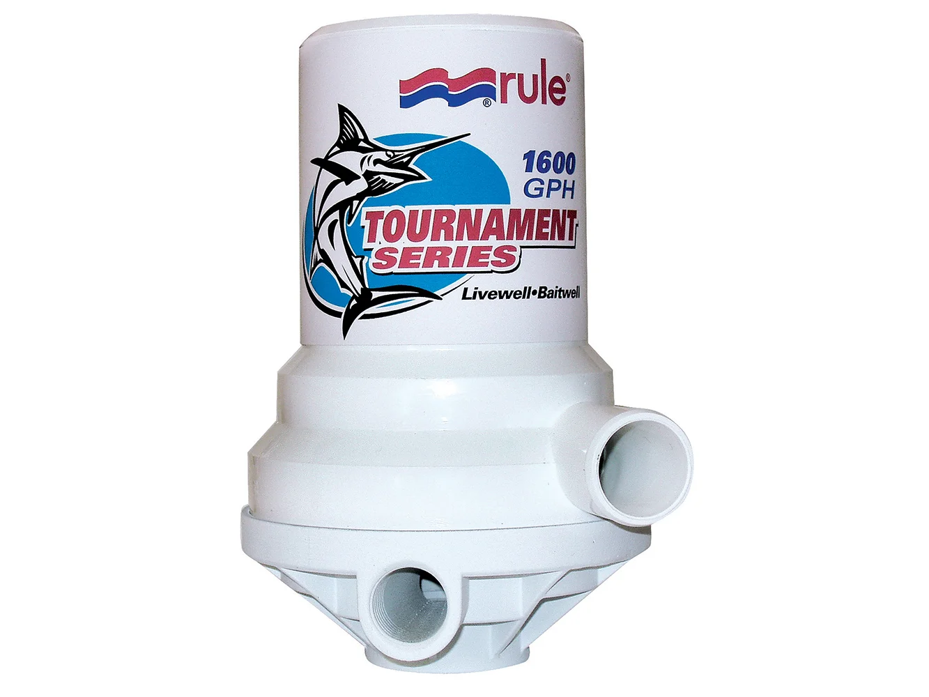 Rule Tournament Series 1600 GPH Livewell Pump Dual Port