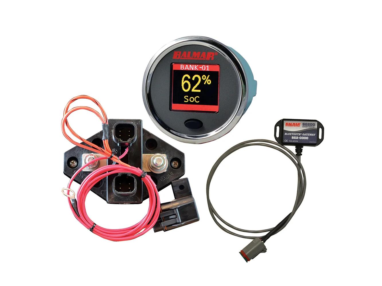 Balmar SG210 Battery Monitor Kit w/Display Shunt Gateway