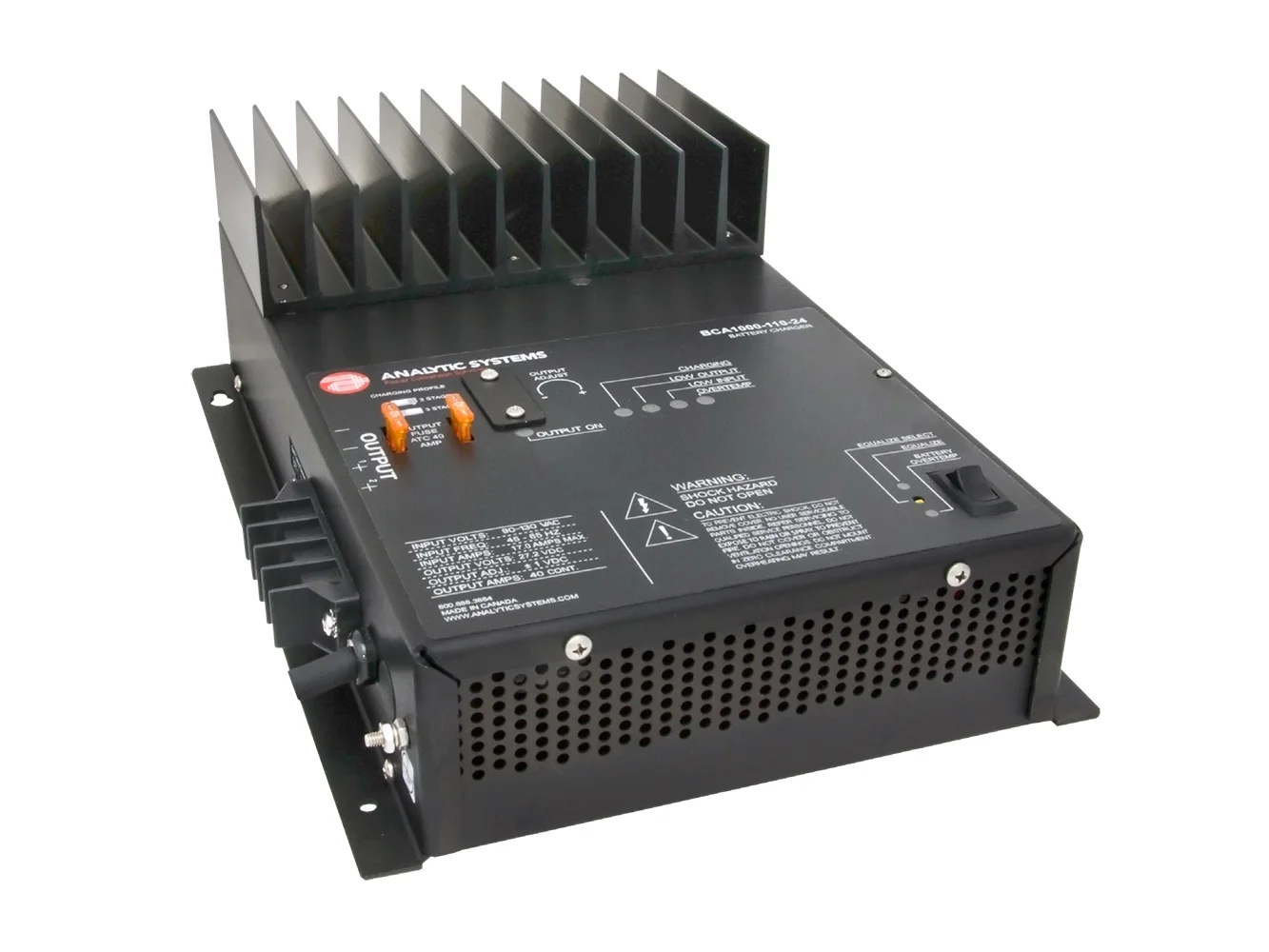 Analytic Systems AC Charger 2-Bank 30A 32V Out/110V In w/Digital Volt/Amp Meter