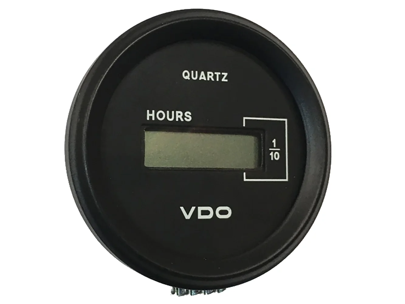 VDO Cockpit Marine 52mm (2-1/16") LCD Hourmeter - Black Dial/Chrome Bezel