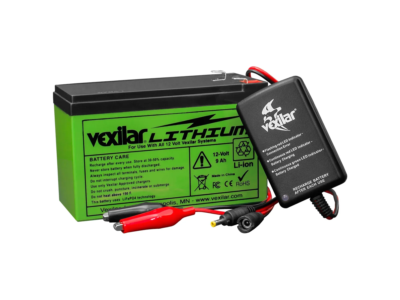 Vexilar 12V Lithium Ion Battery & Charger
