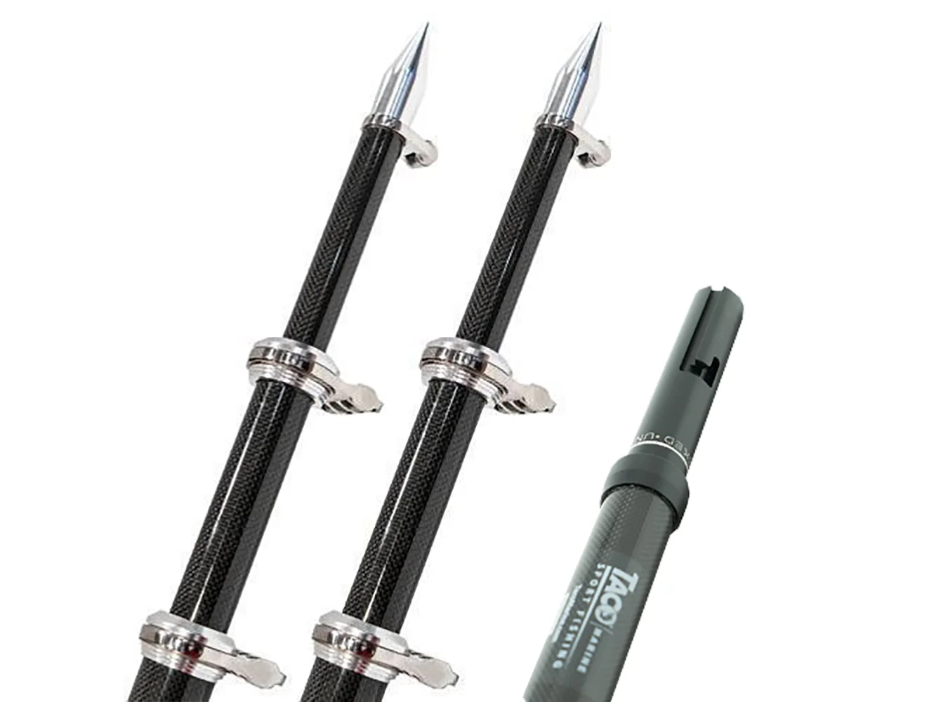 TACO 20' Carbon Fiber Twist & Lock Outrigger Poles f/GS-450, GS-500 & GS-1000 Bases - Black