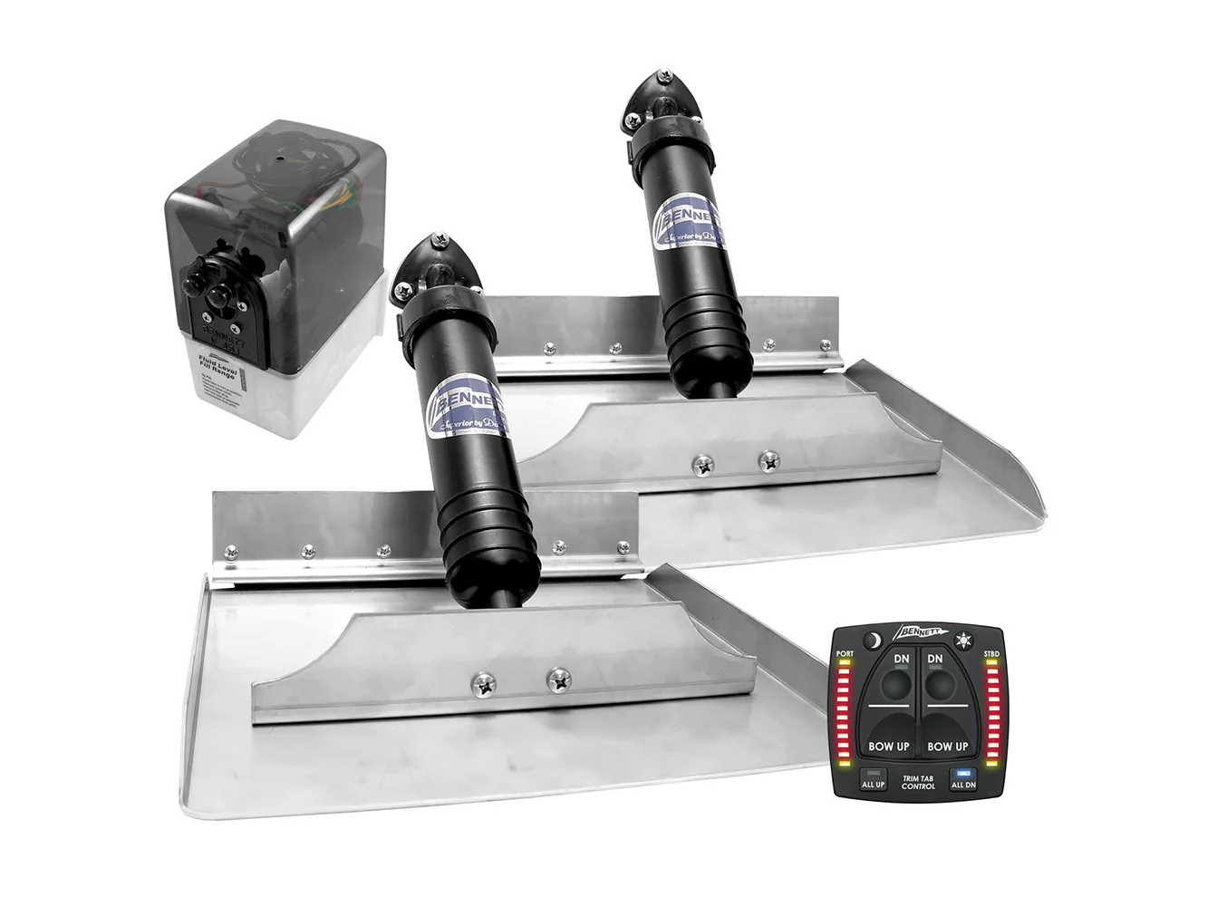 Bennett 12x12 Hydraulic Trim Tab System w/One Box Indication