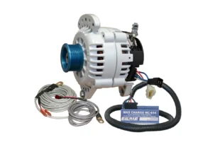 Balmar Alternator 100 AMP Kit 12V 3.15" Dual Foot Saddle J10 Pulley Regulator & Temp Sensor