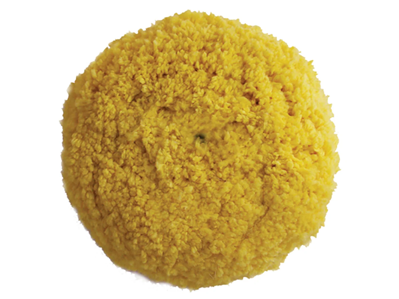 Presta Yellow Blended Wool Medium Cutting Pad - 9" Screw-On Pad