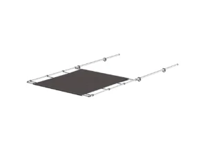 SureShade PTX Power Shade - 51" Wide - Stainless Steel - Grey