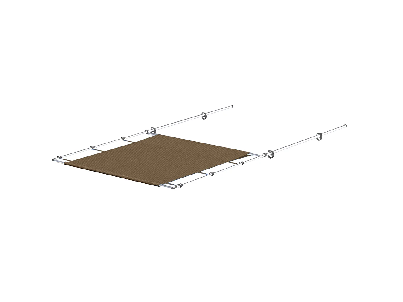 SureShade PTX Power Shade - 57" Wide - Stainless Steel - Toast