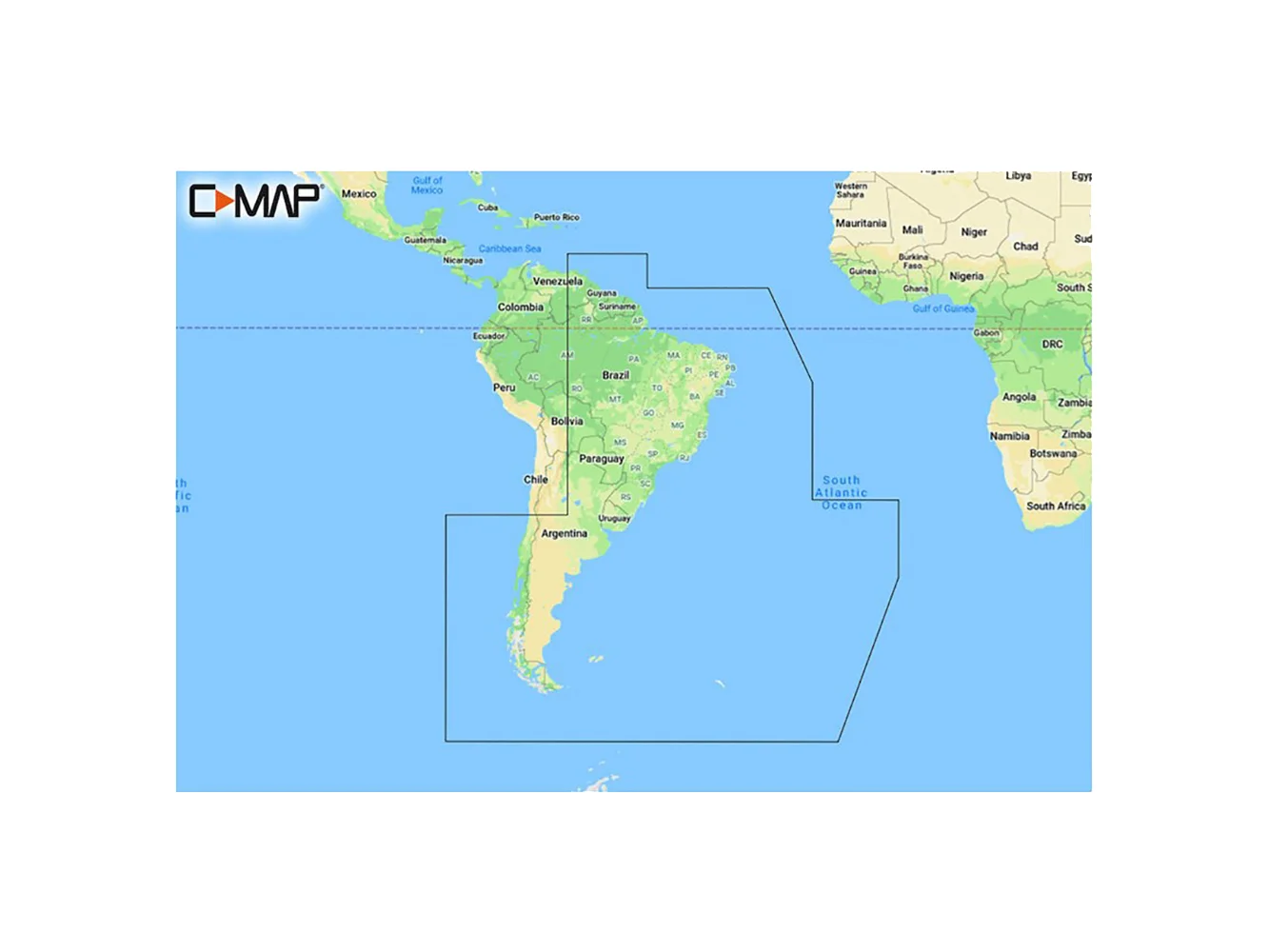 C-MAP REVEAL™ Chart - South America - East Coast