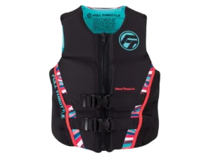 Full Throttle Women's Rapid-Dry Flex-Back Life Jacket - Women's XS - Pink/Black