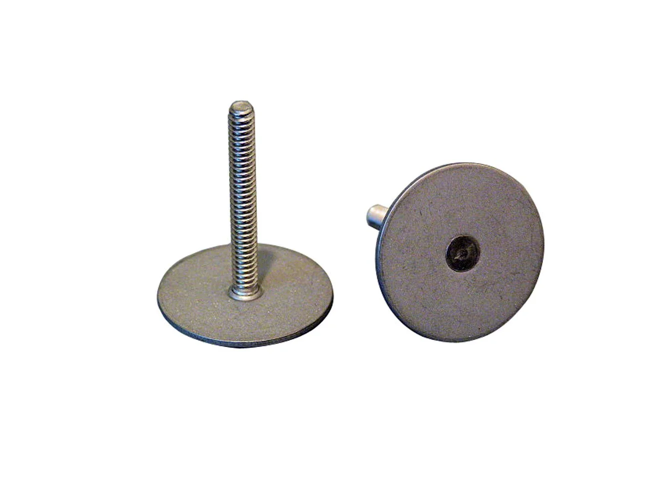Weld Mount Stainless Steel Stud 1.25" Base 10 x 24 Threads 1.00" Tall - 15 Quantity