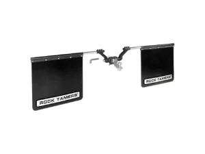 ROCK TAMERS 2" Hub Mudflap System - Matte Black/Stainless