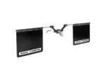 ROCK TAMERS 2.5" Hub Mudflap System - Matte Black/Stainless
