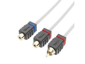 DS18 Marine Tinned OFC RCA Cable - 2 Female to 1 Male