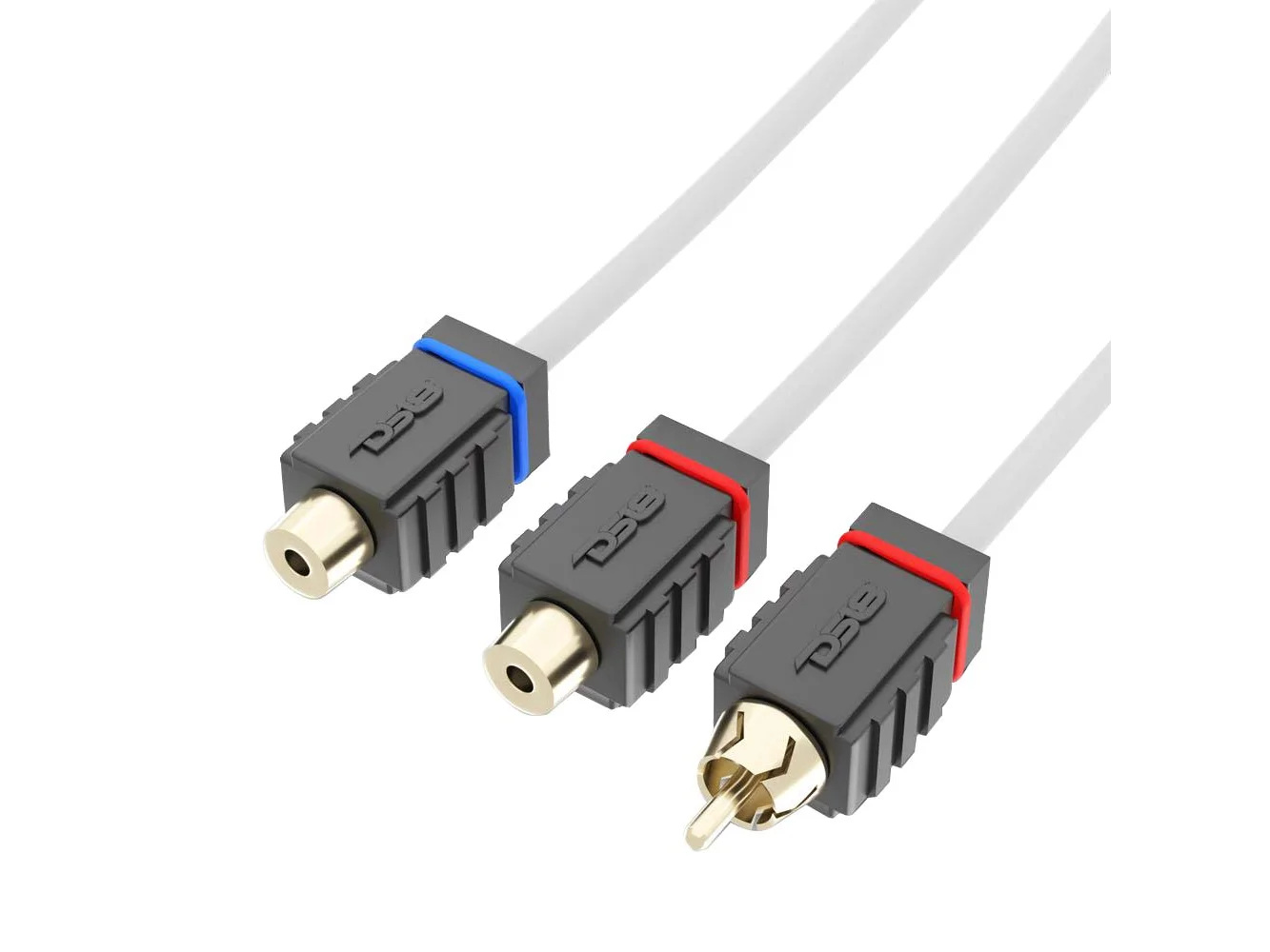 DS18 Marine Tinned OFC RCA Cable - 2 Female to 1 Male