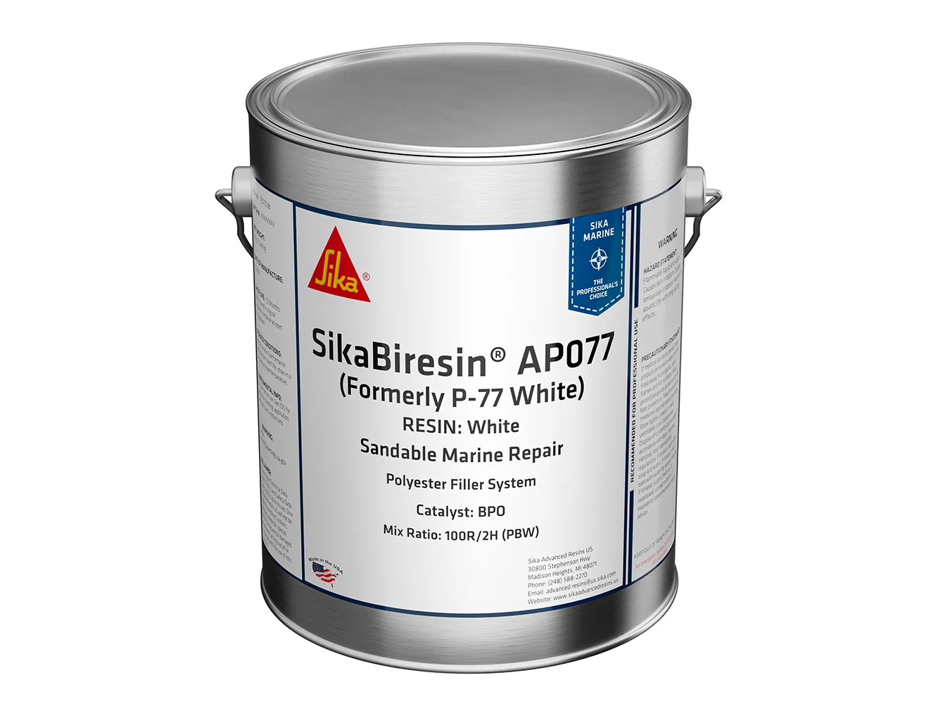 Sika SikaBiresin® AP077 Polyester Fairing Compound Above/Below Waterline - Quart