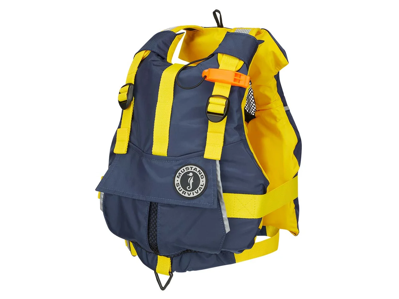 Mustang Youth Bobby Foam Vest - Yellow/Navy