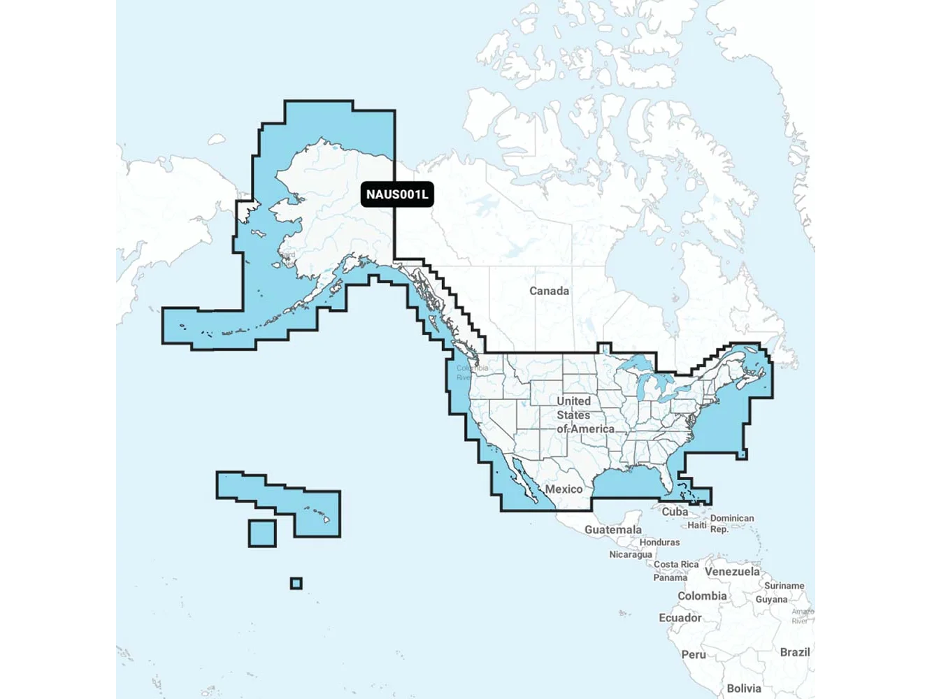 Navionics NAUS001L - U.S. & Coastal Canada - Navionics+