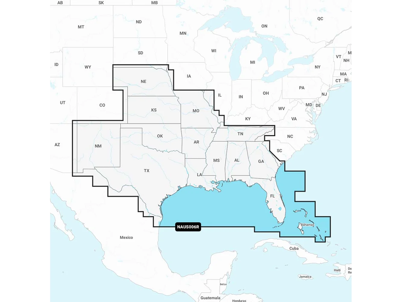 Navionics NAUS006R - U.S. South - Navionics+